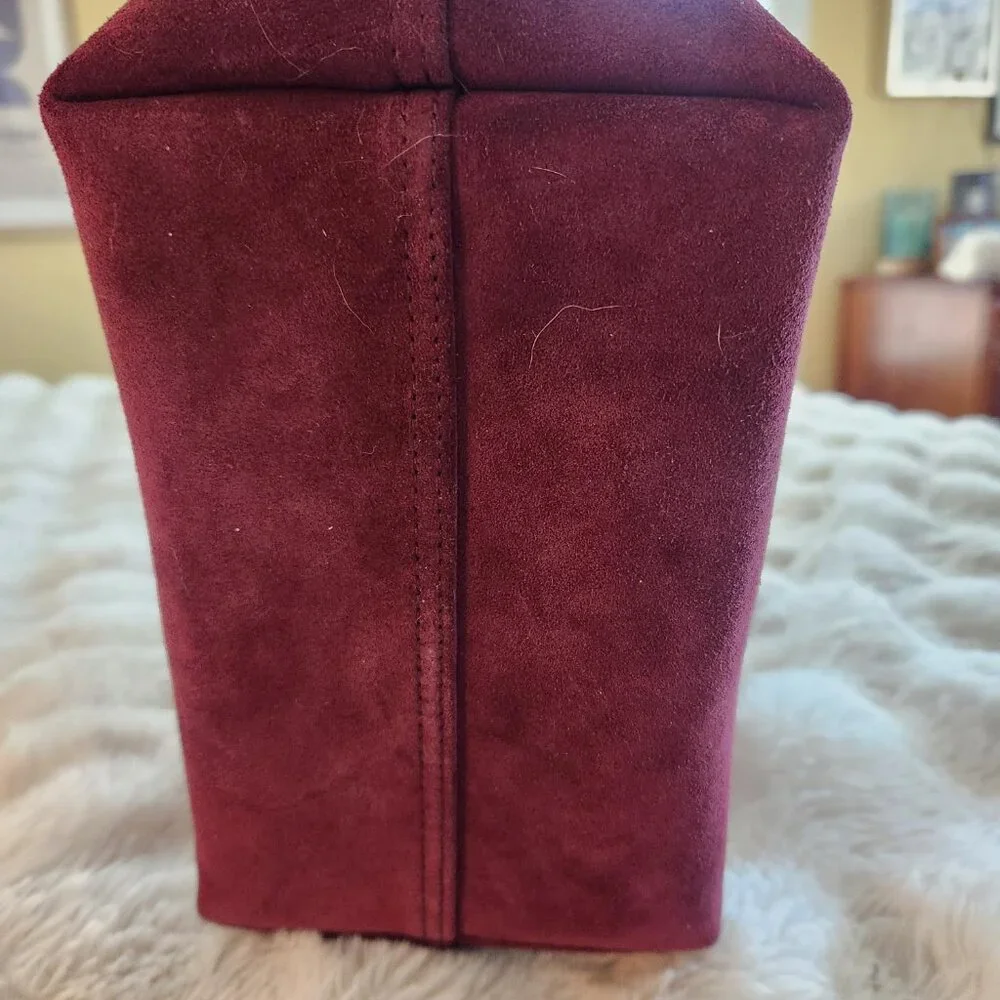 Madewell burgundy suede purse - Picture 2 of 5